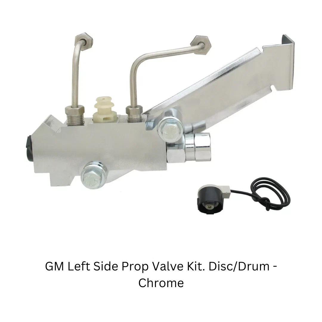 GM Left Side Prop Valve Kit. Disc_Drum - Chrome PV2CK-2